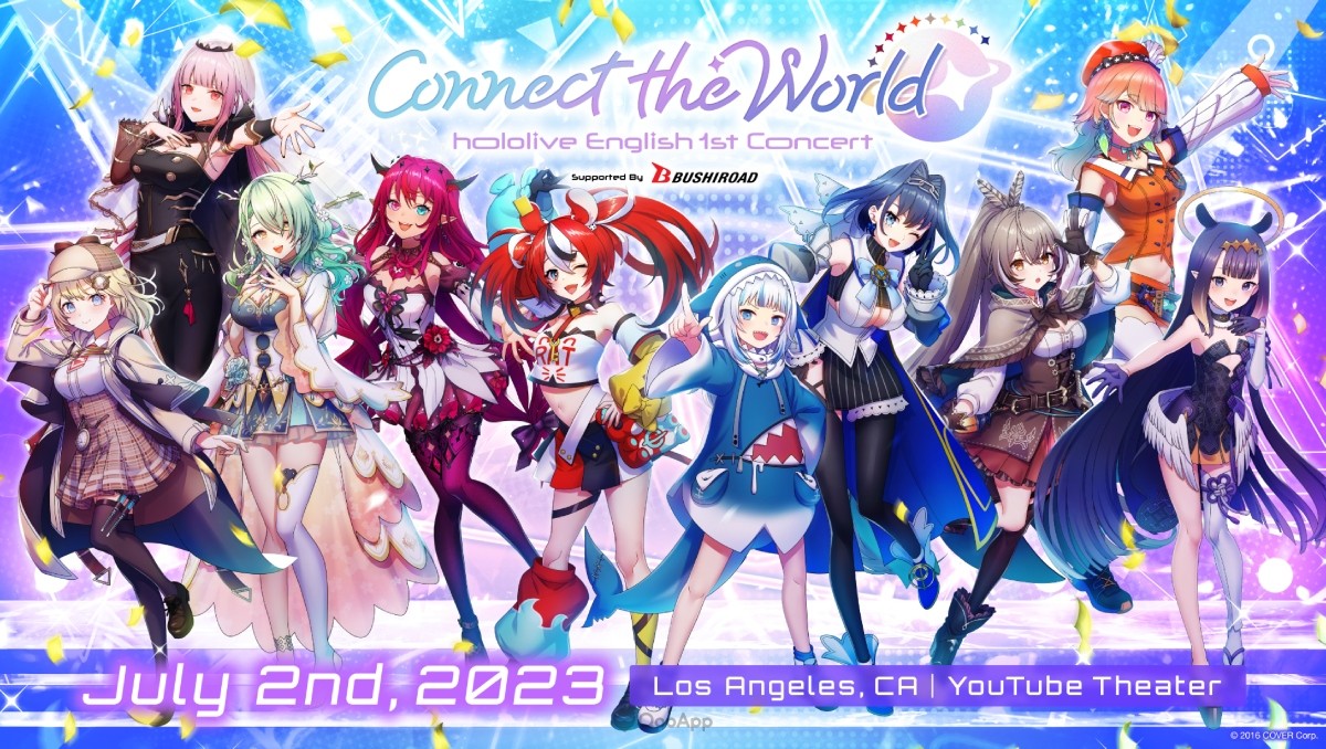Hololive EN's 1st Concert Connect the World VOD is Available Until August 9 with Extra Cuts